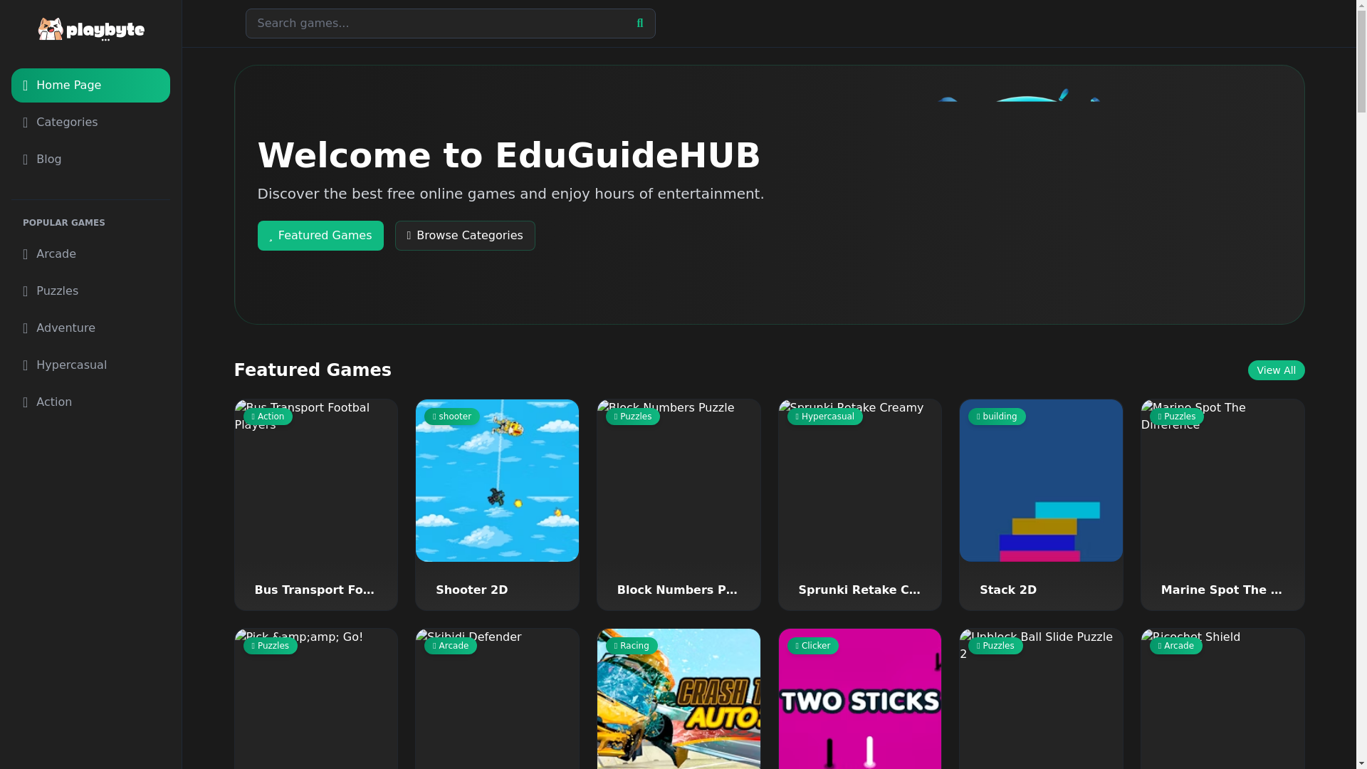 website screenshot of https://funfreegameshub.my.id/