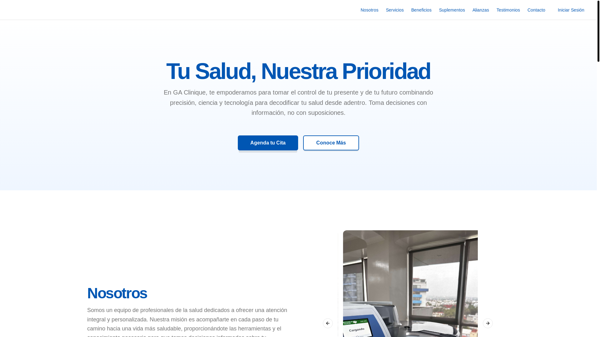website screenshot of https://sentiva.mx/