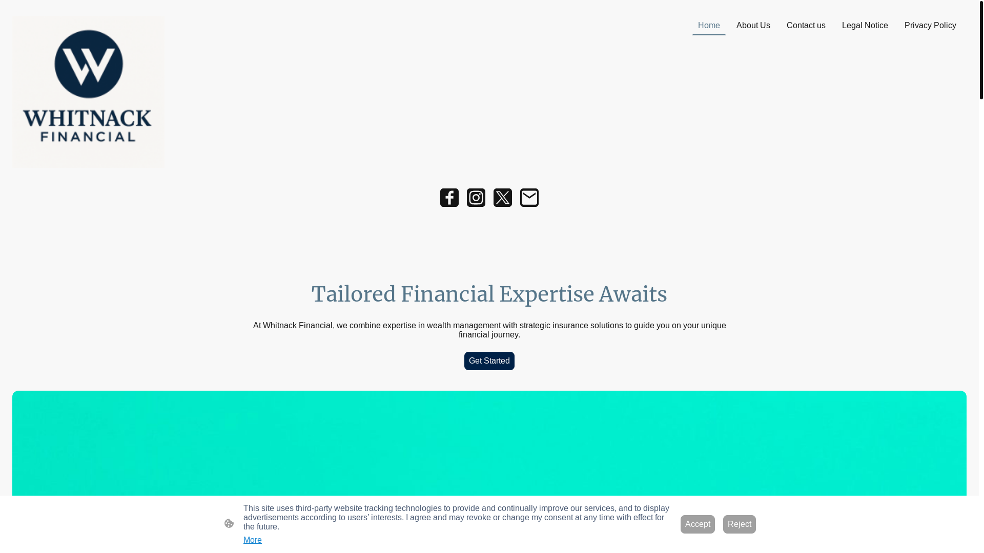 website screenshot of https://whitnackfinancial.com/