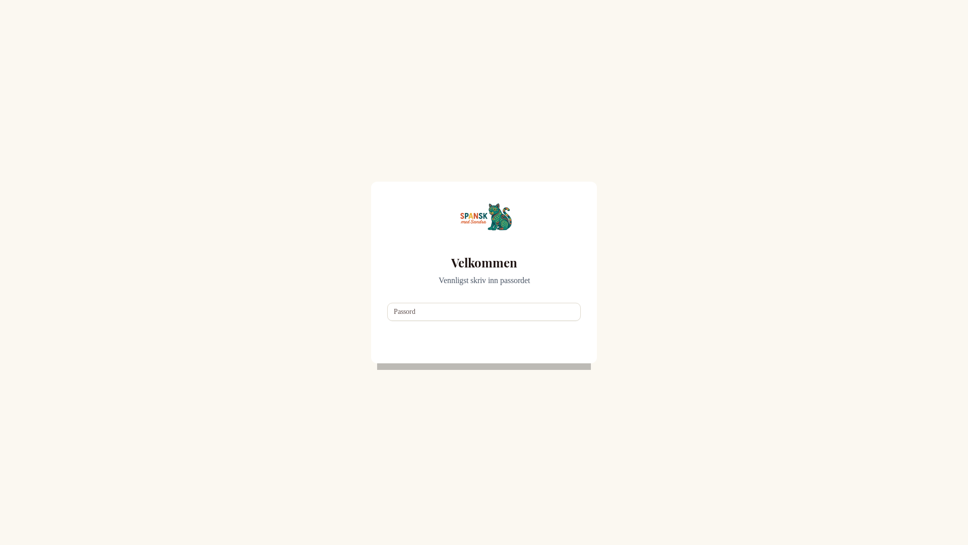 website screenshot of https://spanskmedsandra.no/