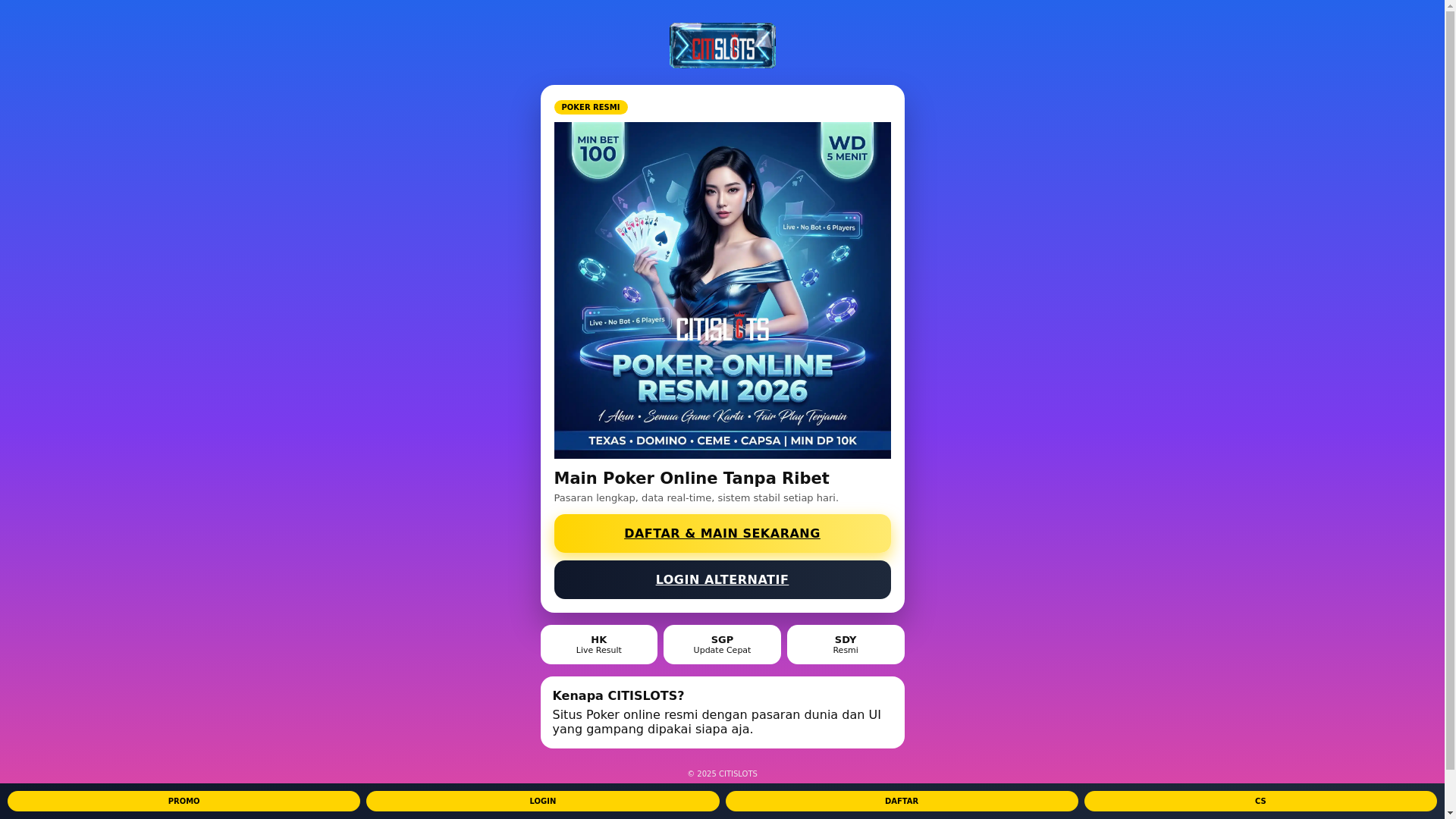 website screenshot of https://citislotstoto.pages.dev/