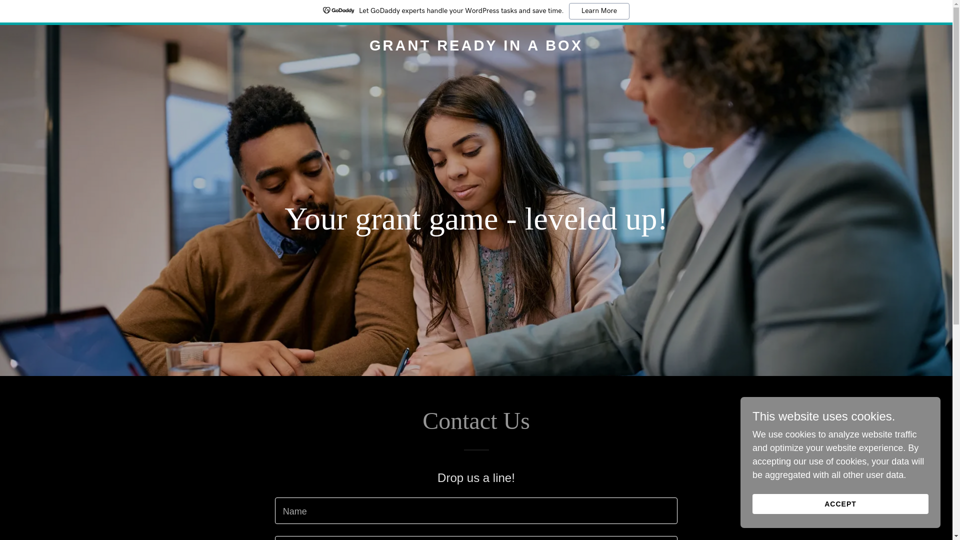 website screenshot of https://grantreadyinabox.com/