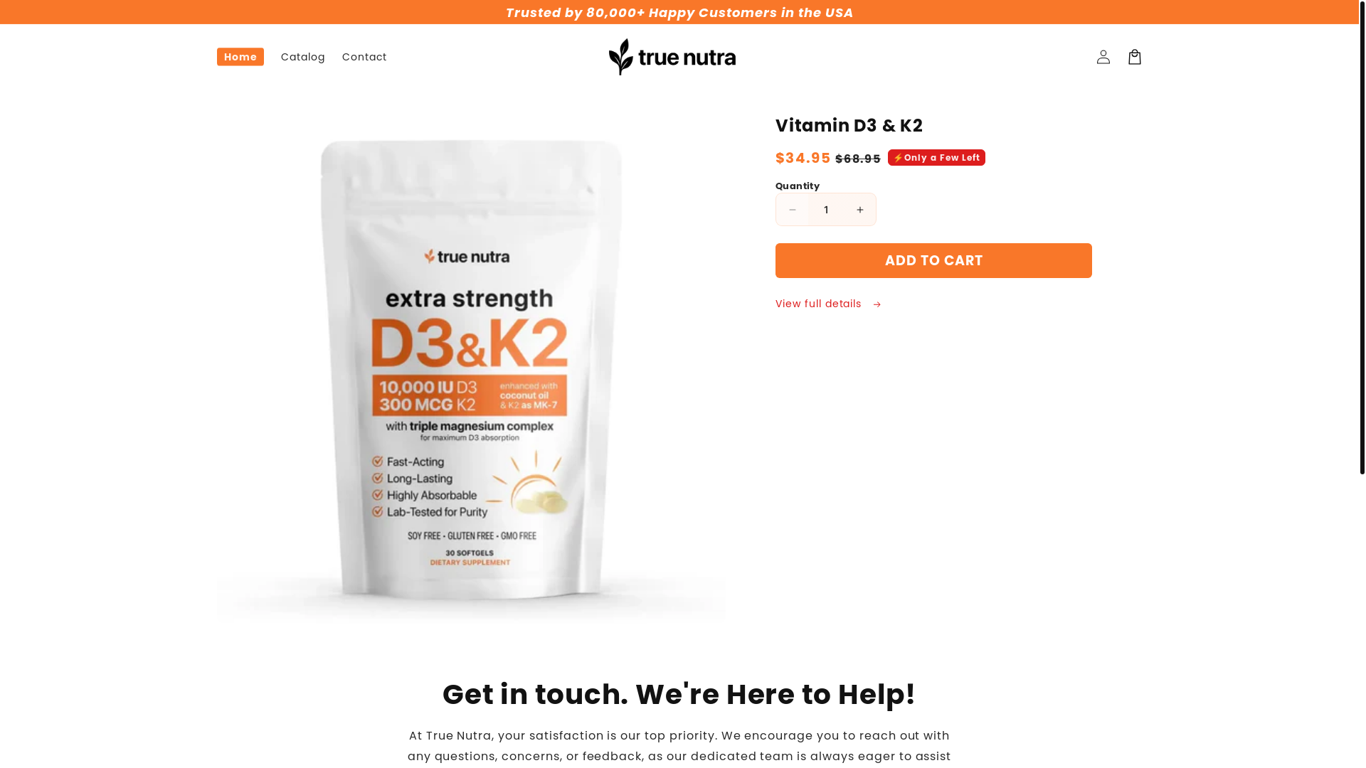 website screenshot of https://trytruenutrawellness.com/