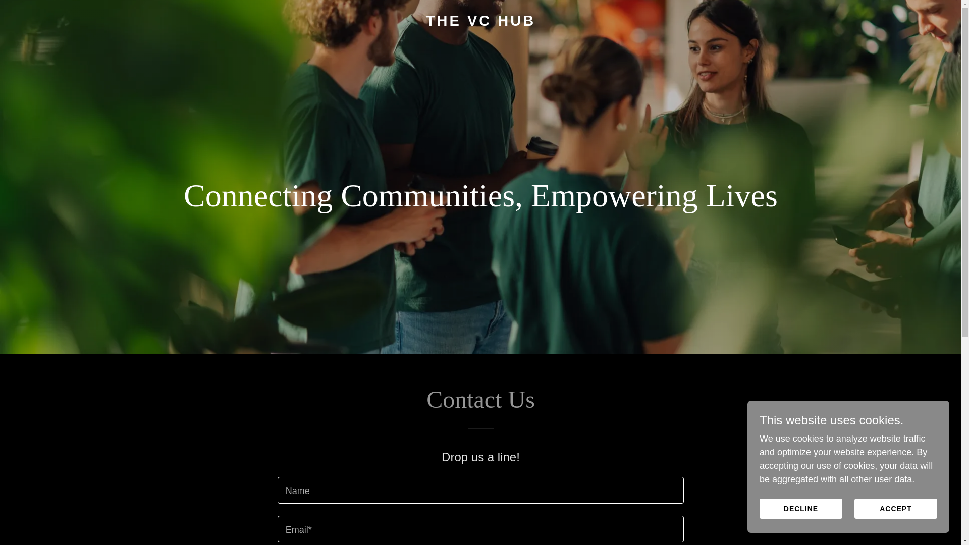 website screenshot of https://thevchub.co.uk/