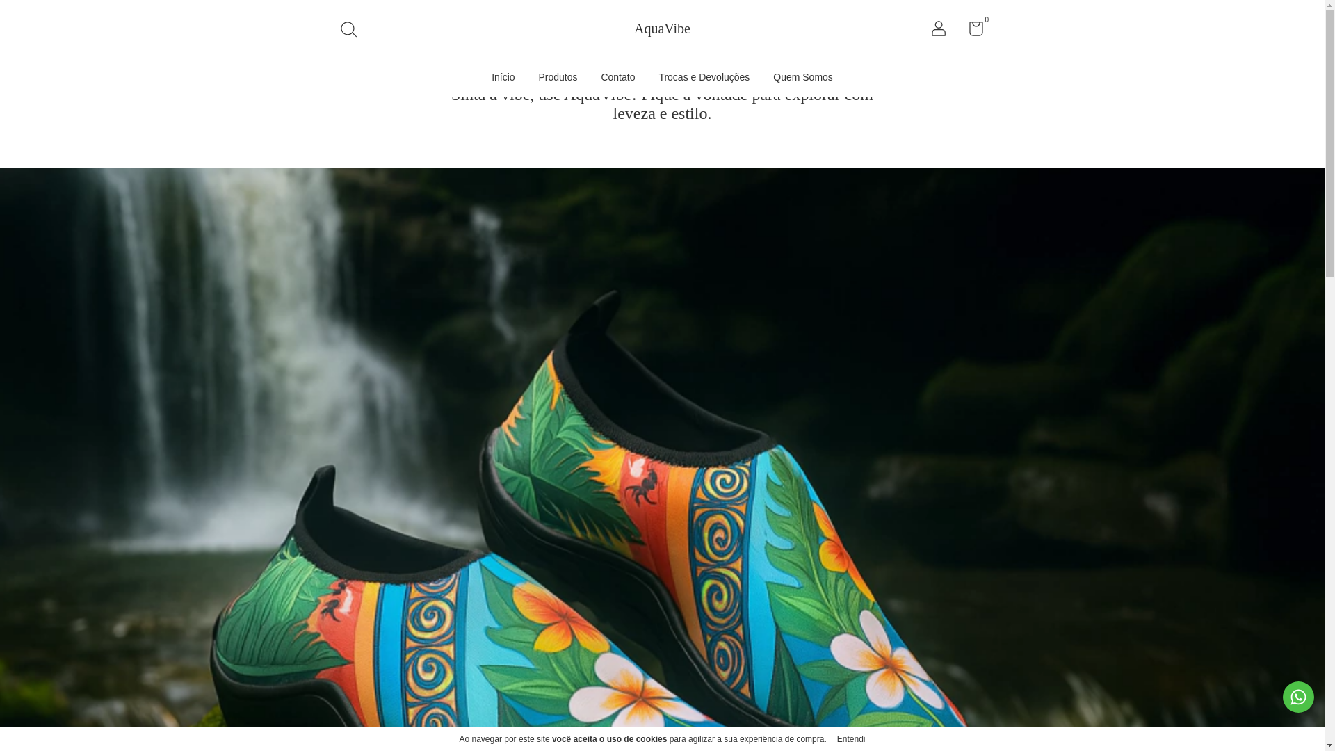 website screenshot of https://aquavibe.com.br/