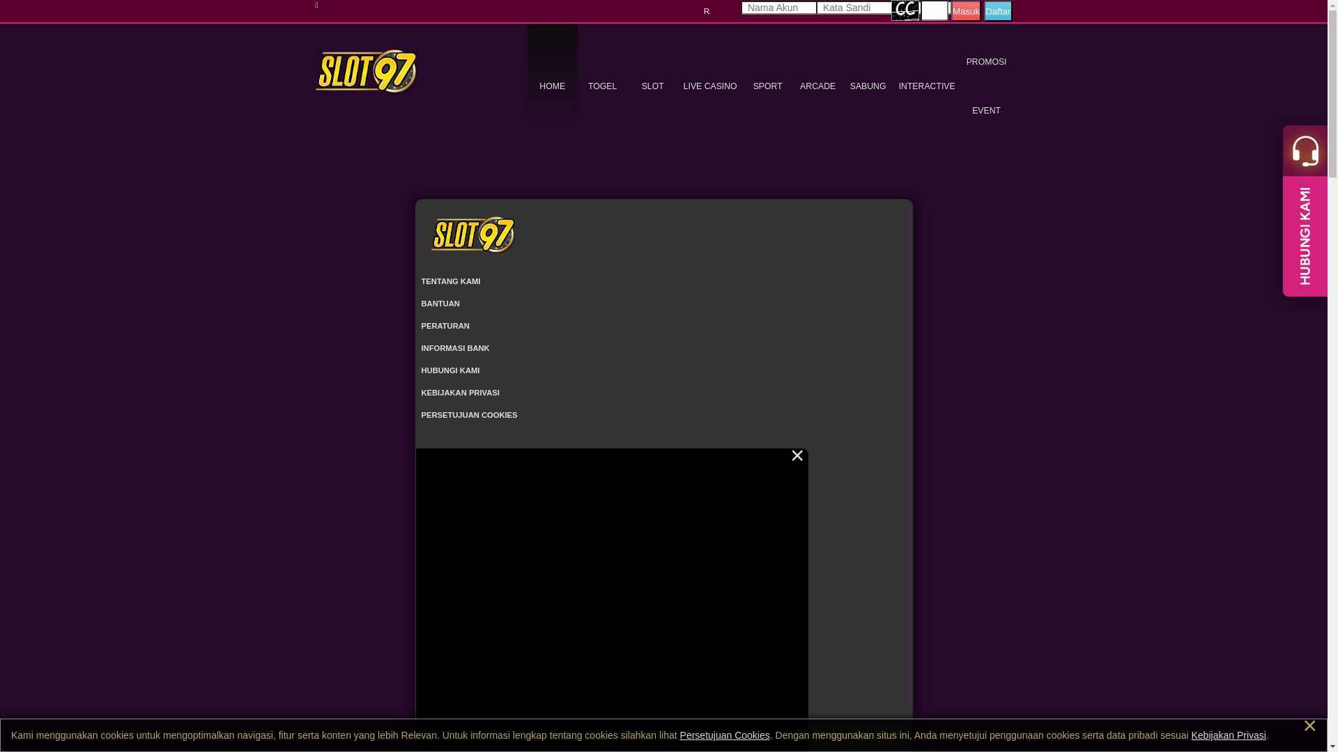 website screenshot of https://slot97lucifer.com/