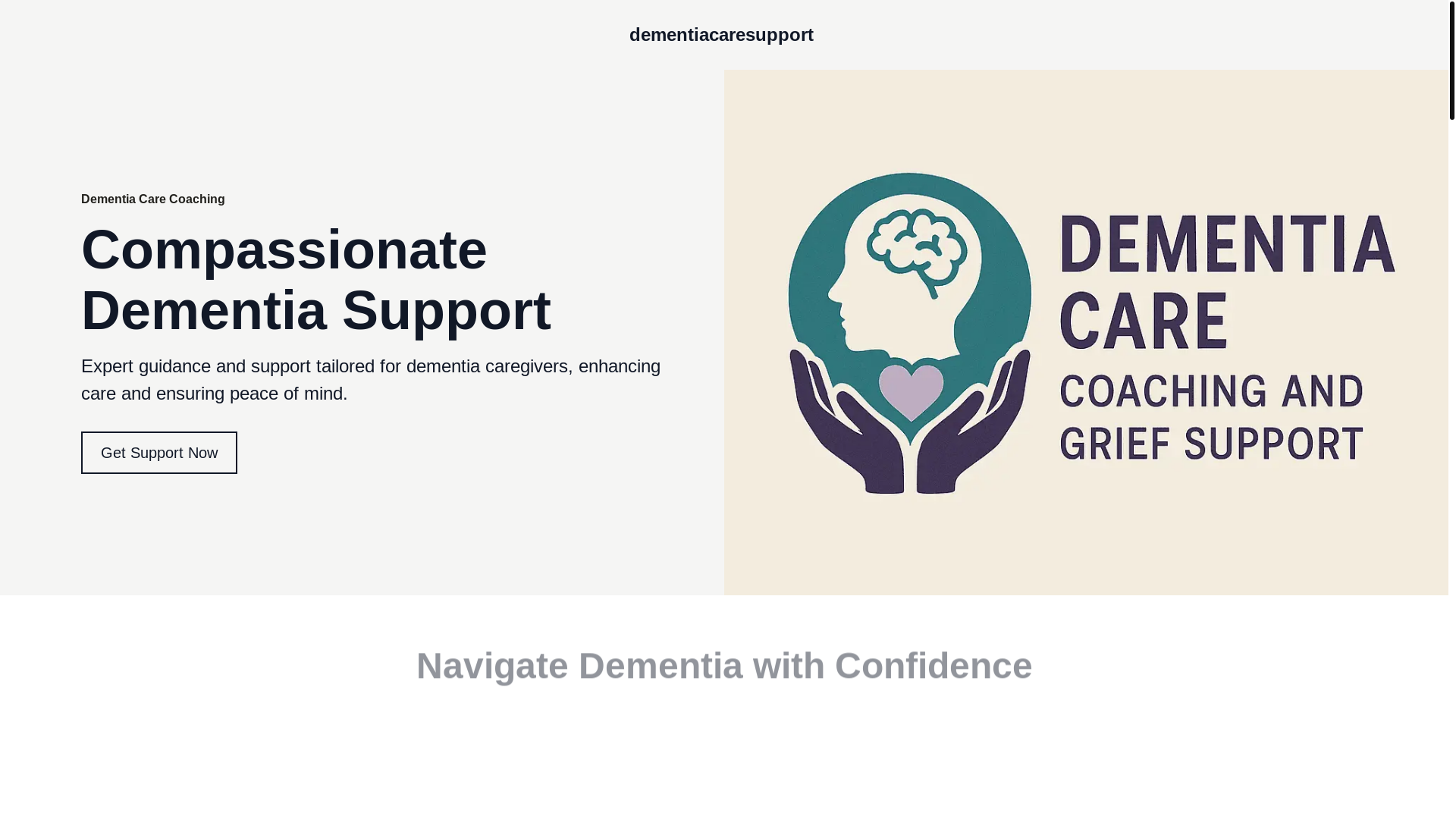 website screenshot of https://caregiverandgriefsupport.com/