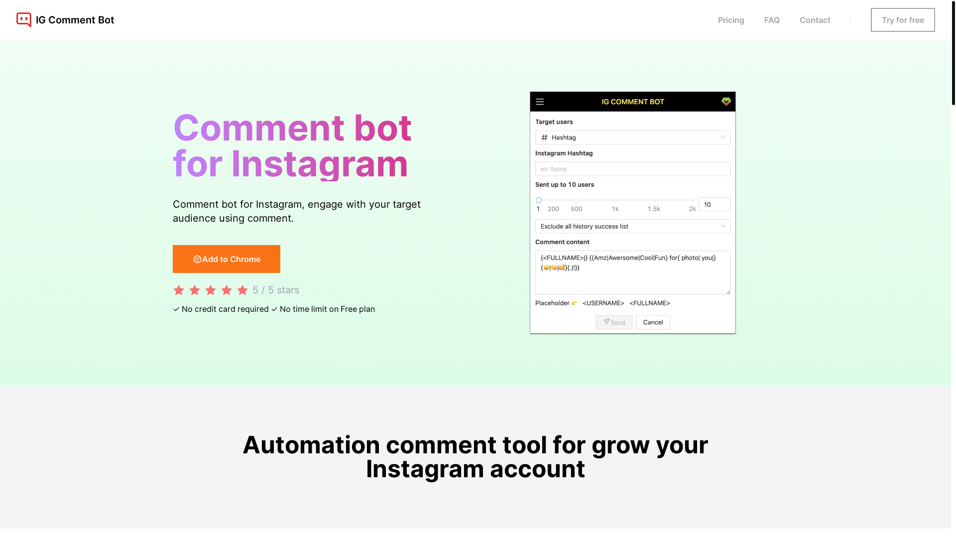 website screenshot of https://page-ig-comment-bot-nuxt-app.pages.dev/