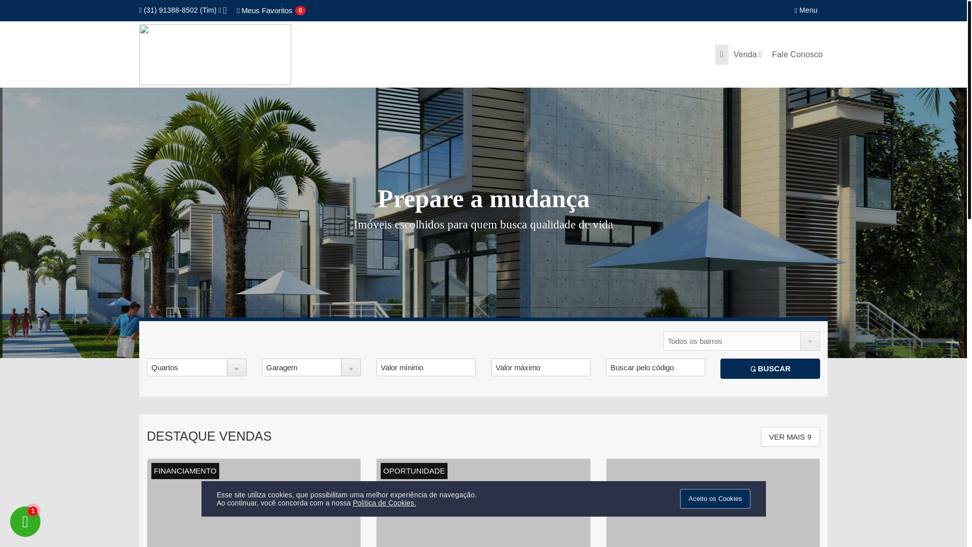 website screenshot of https://mfcorretordeimoveis.com.br/