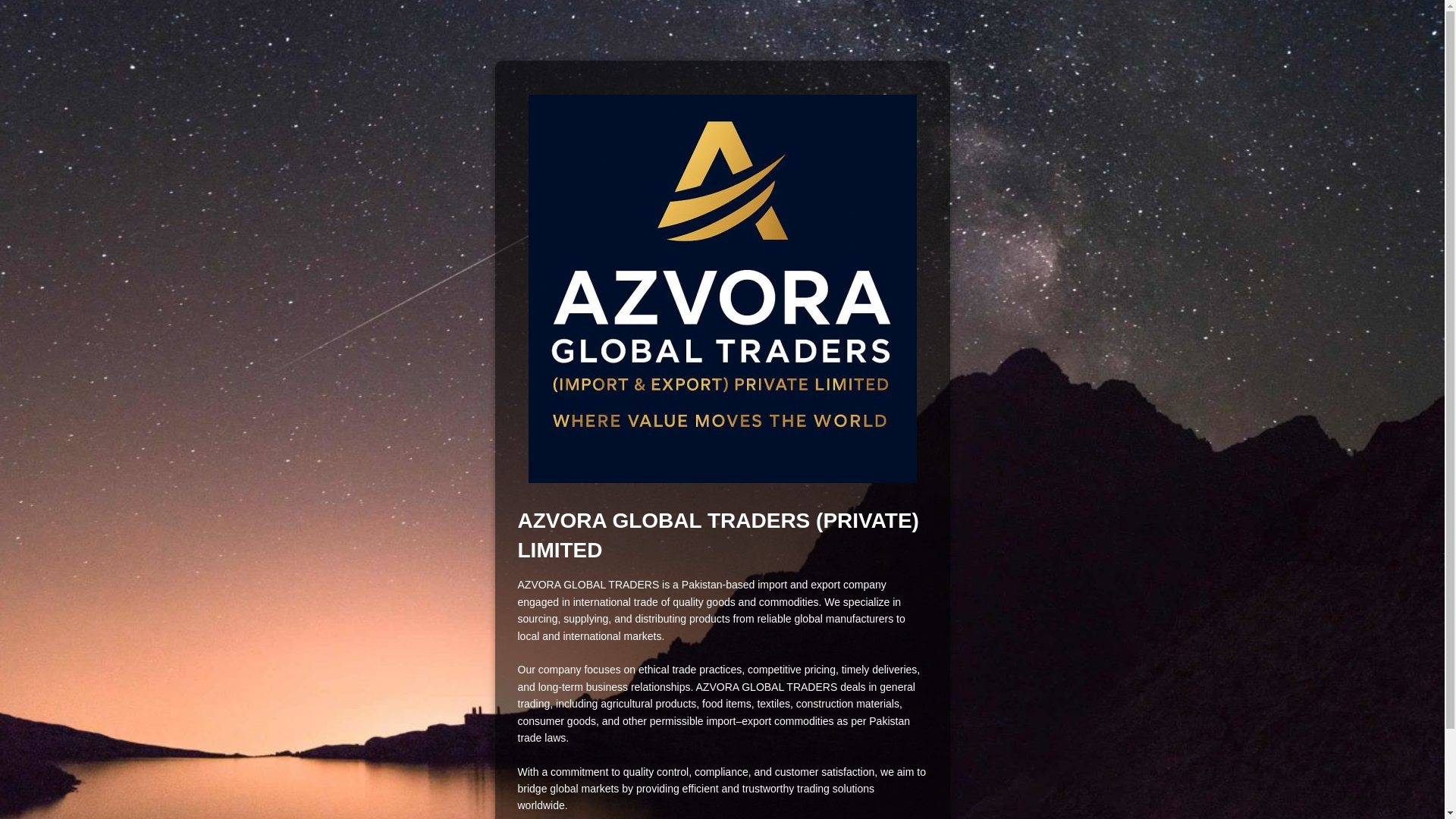 website screenshot of https://azvoraglobal.com/