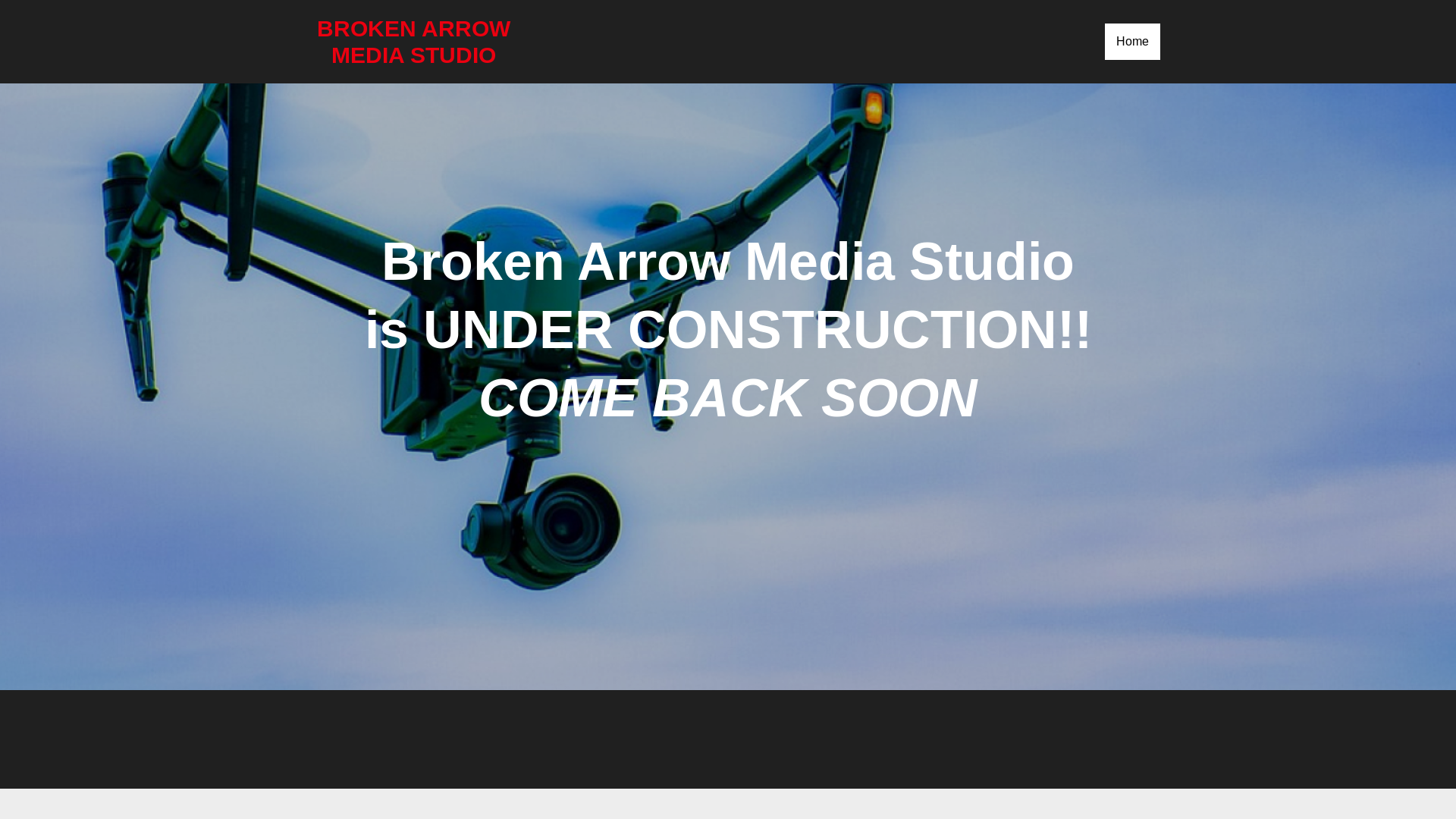 website screenshot of https://brokenarrowmediastudio.com/
