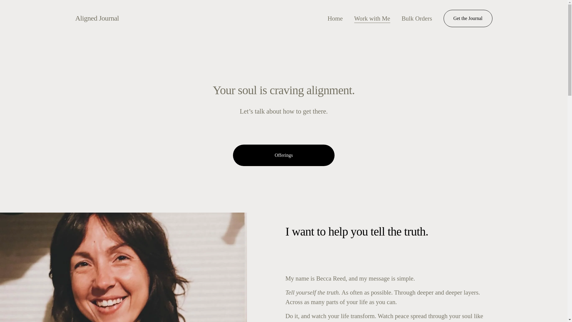 website screenshot of https://beccareed.co/