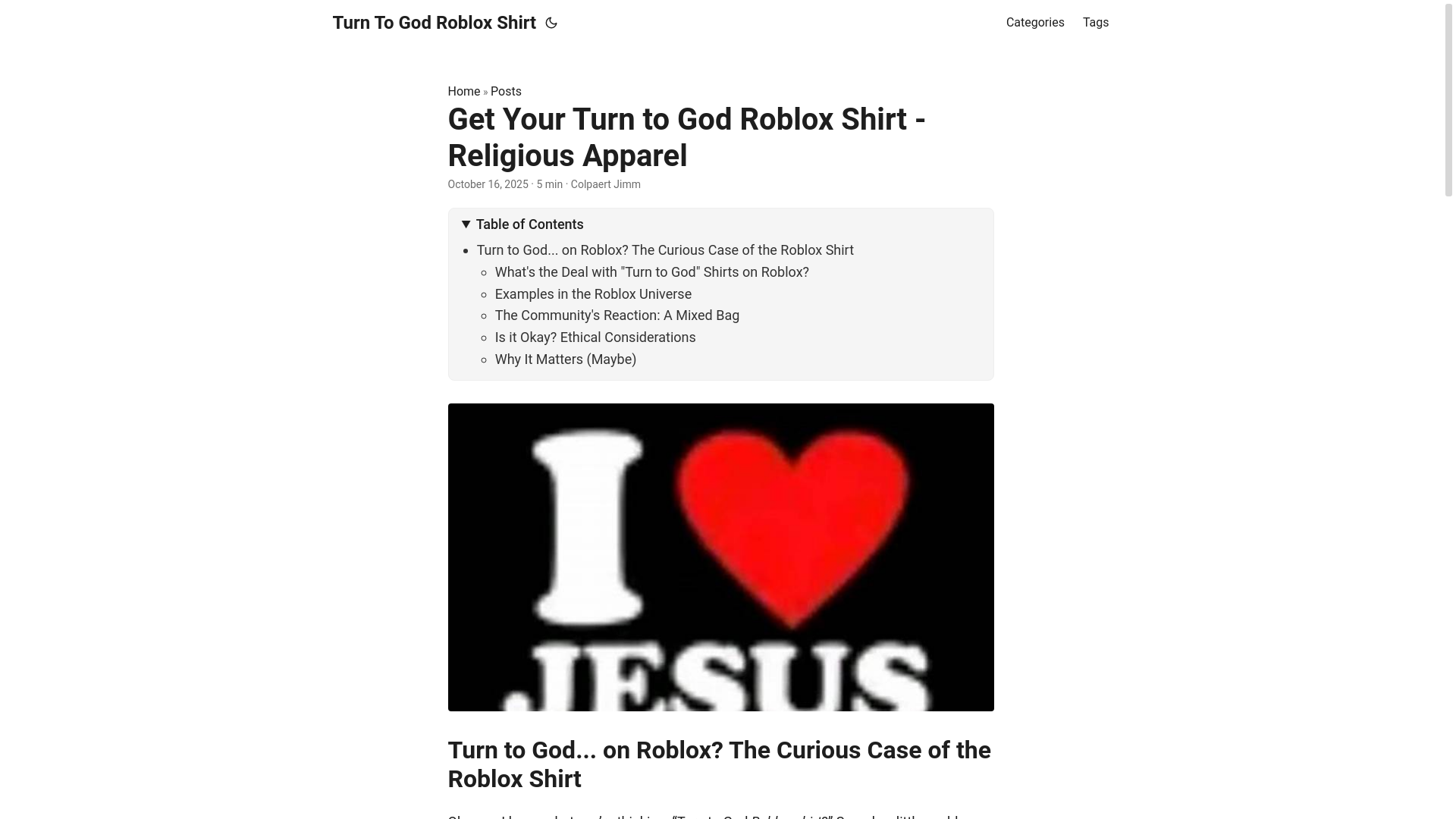 website screenshot of https://turn-to-god-roblox-shirt.pages.dev/