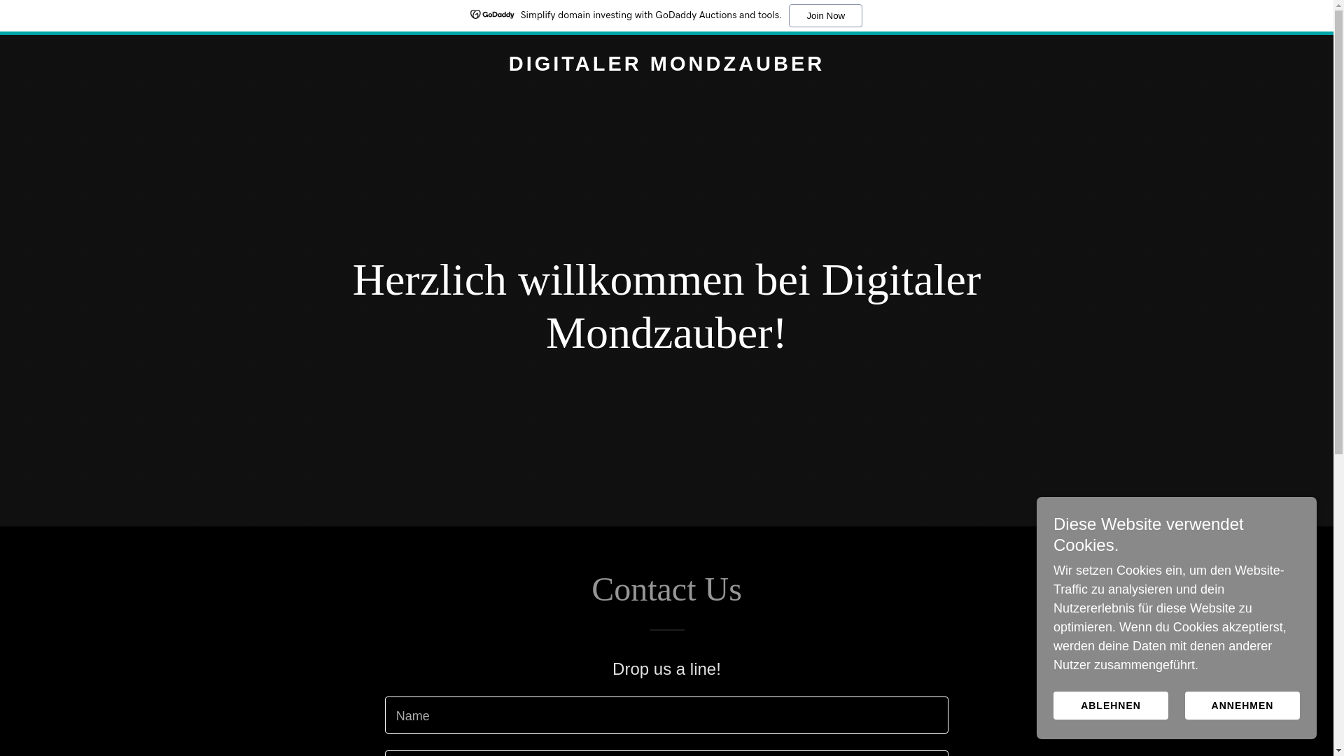 website screenshot of https://digitalemondzauber.de/