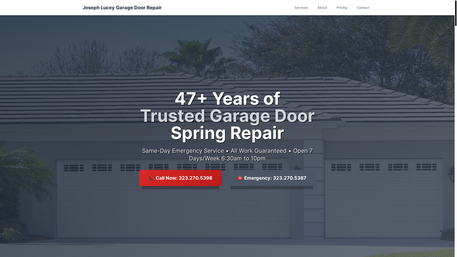 website screenshot of https://rollupgaragedoorsprings.pages.dev/