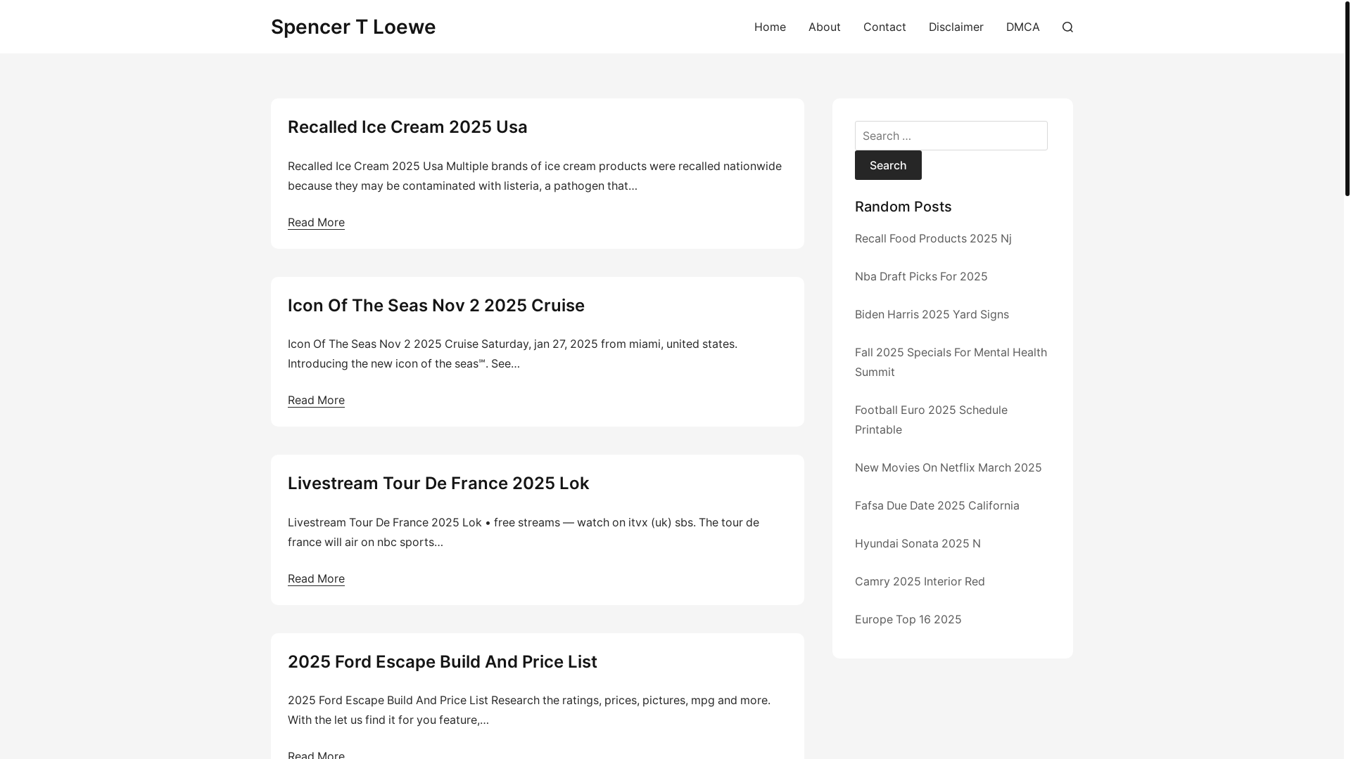 website screenshot of https://spencertloewe.pages.dev/