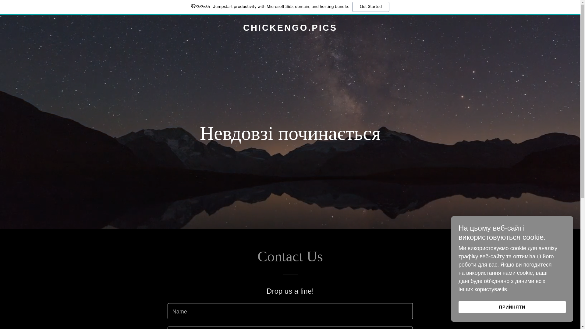 website screenshot of https://chickengo.pics/