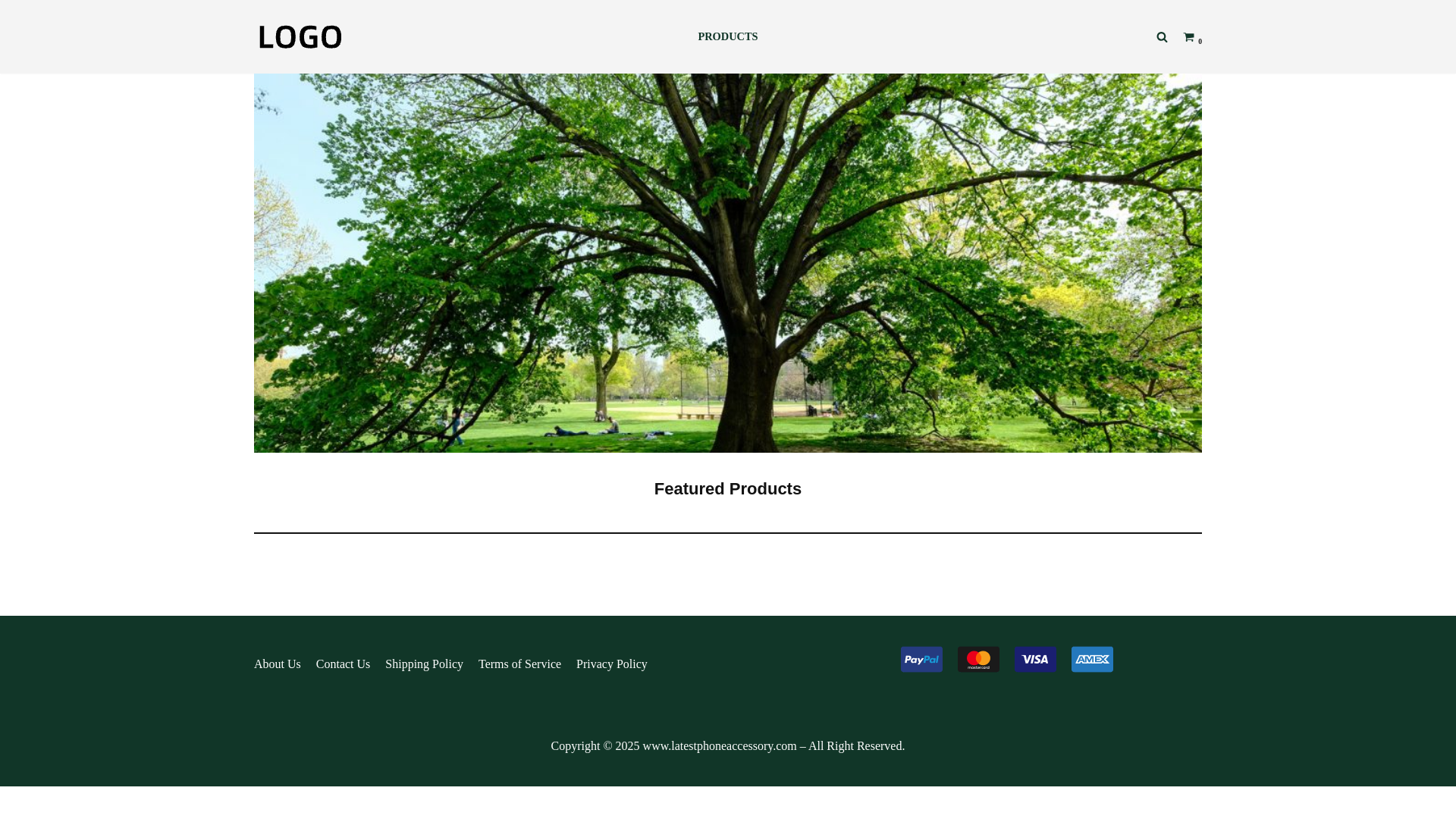 website screenshot of https://latestphoneaccessory.com/