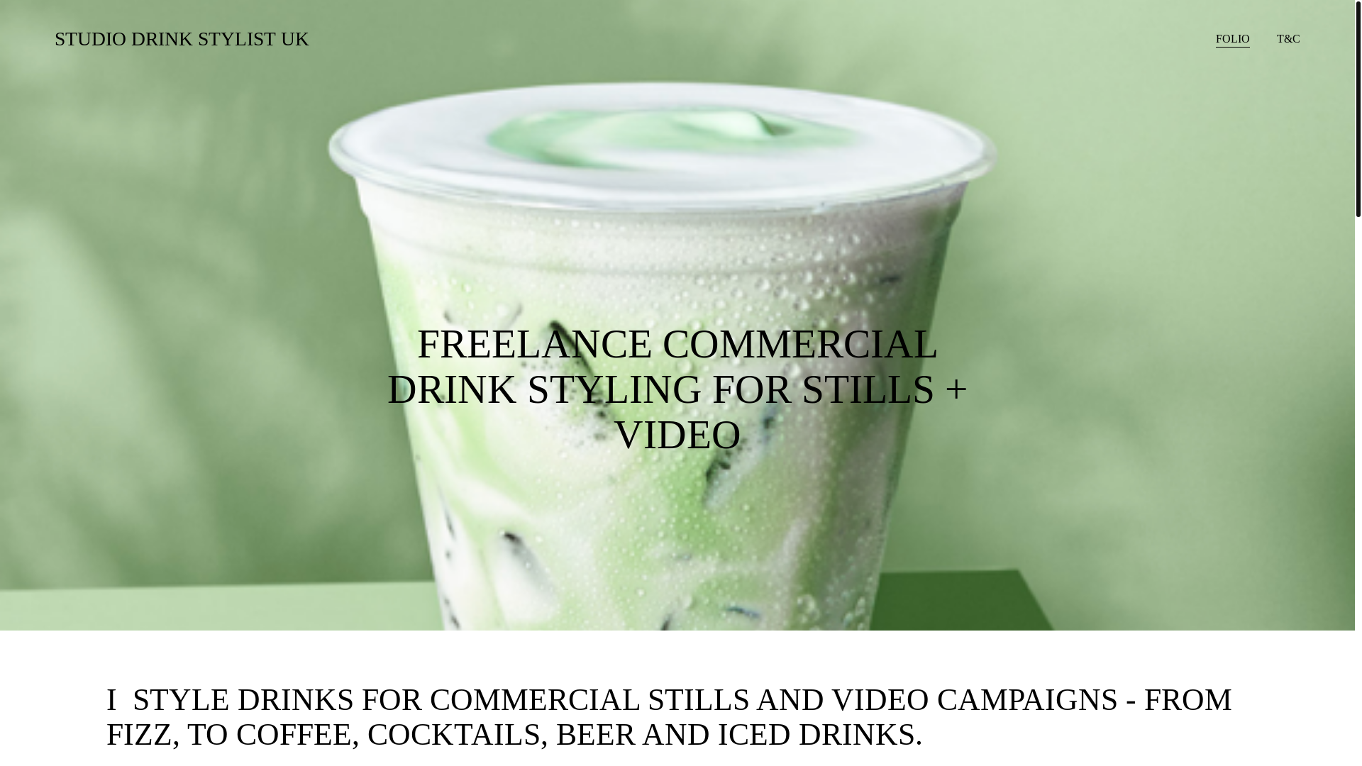 website screenshot of https://studiodrinkstylistuk.co.uk/