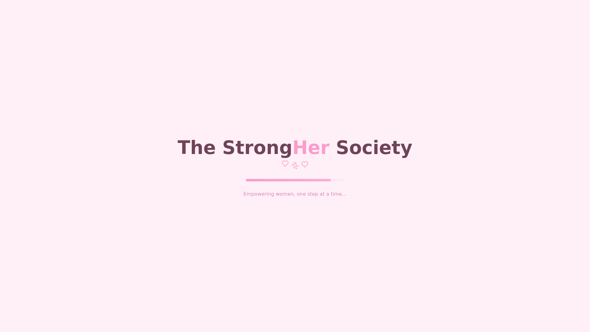 website screenshot of https://thestronghersociety.ca/