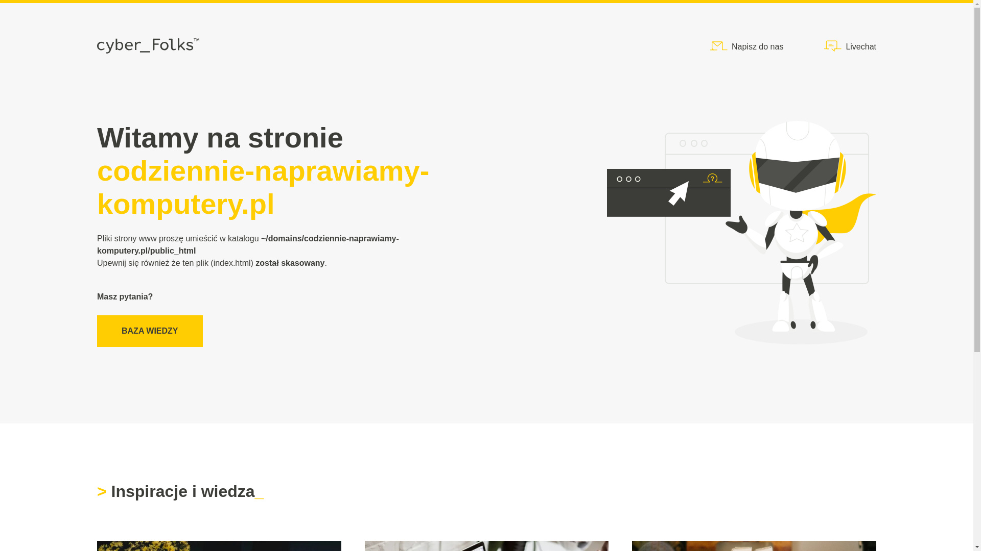 website screenshot of https://codziennie-naprawiamy-komputery.pl/