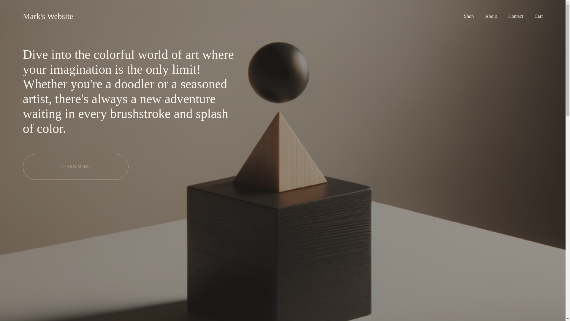 website screenshot of https://markplacinta.com/