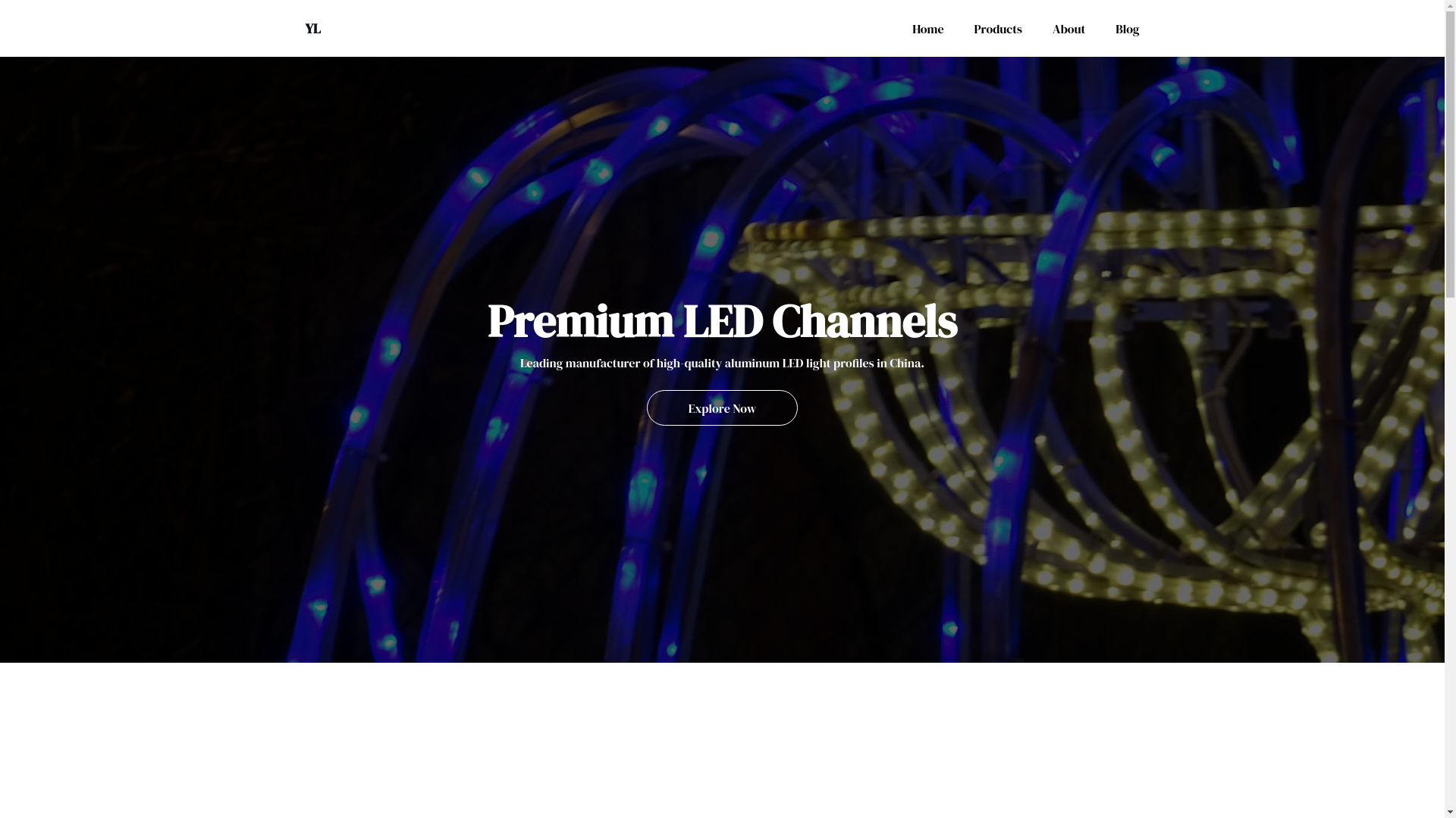 website screenshot of https://yl-ledchannel.store/