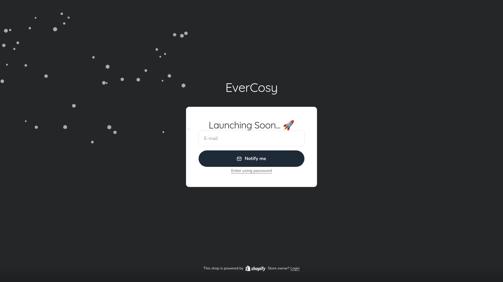 website screenshot of https://evercosy.co.uk/