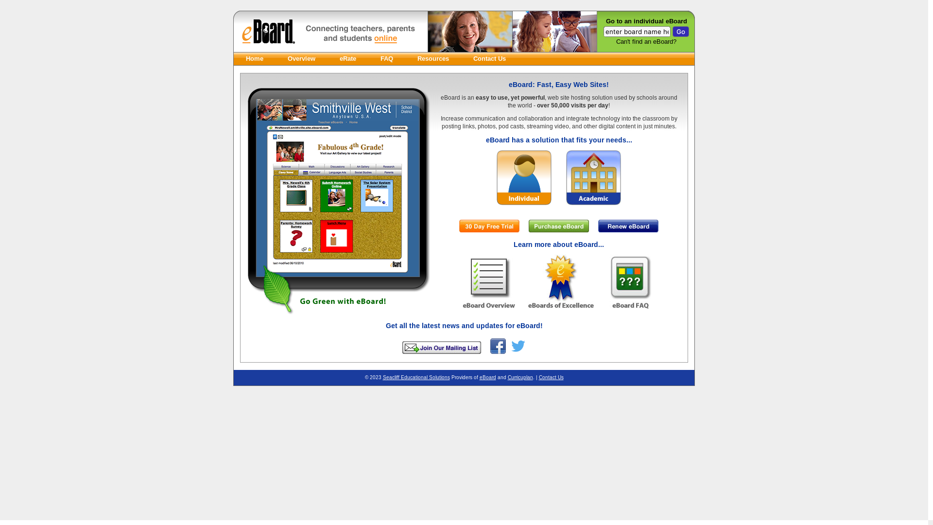 website screenshot of https://eboard.com/