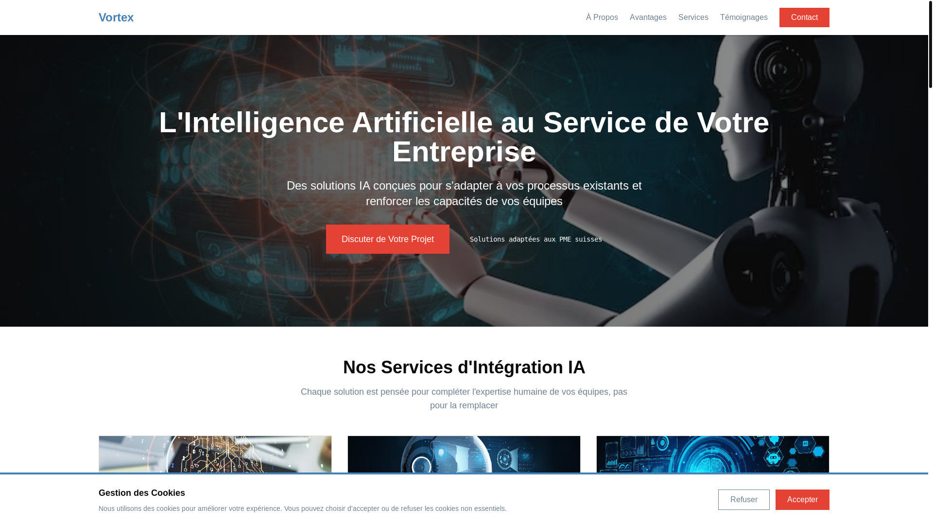 website screenshot of https://voortexx.info/