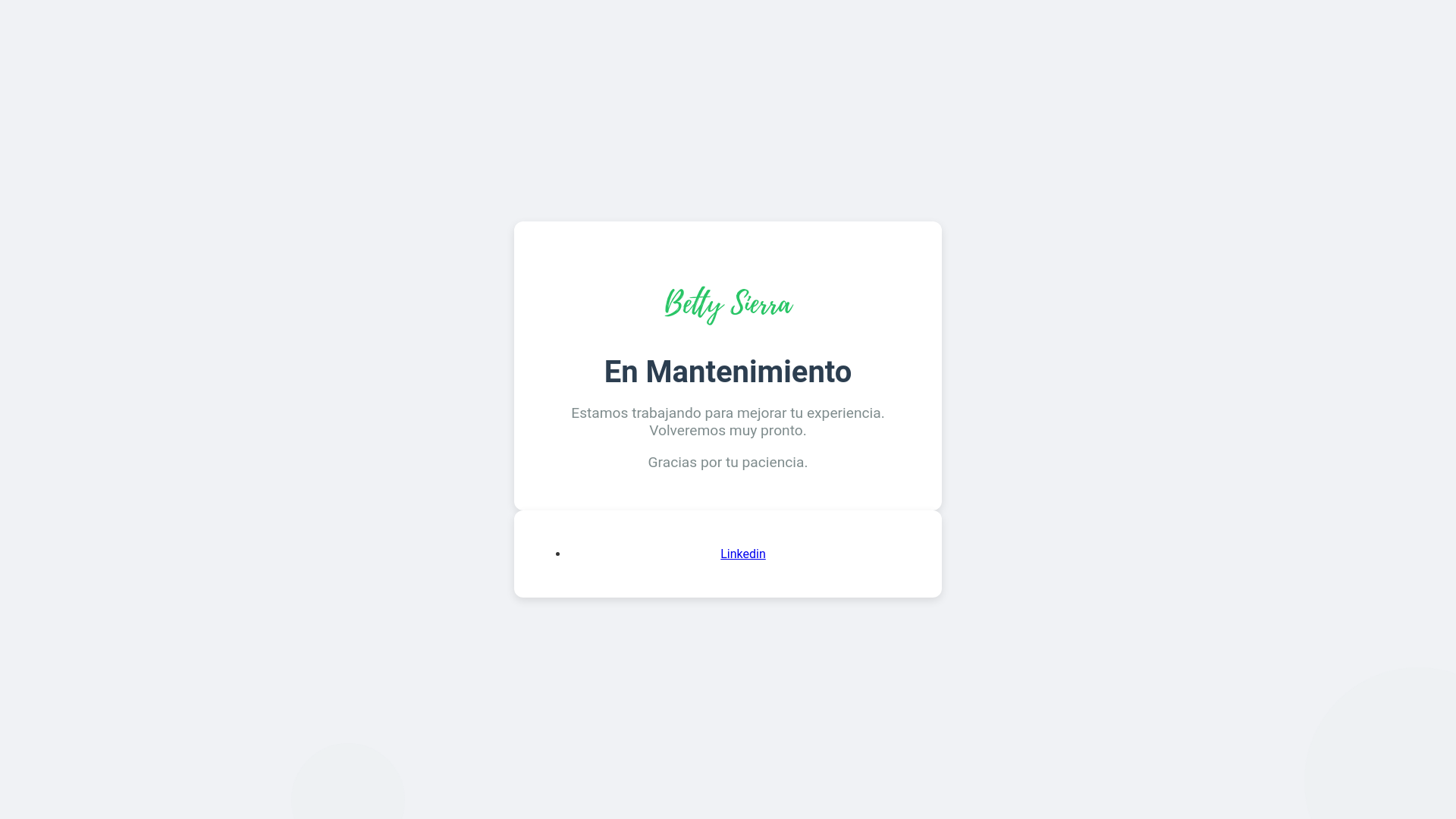 website screenshot of https://mantenimiento05.pages.dev/