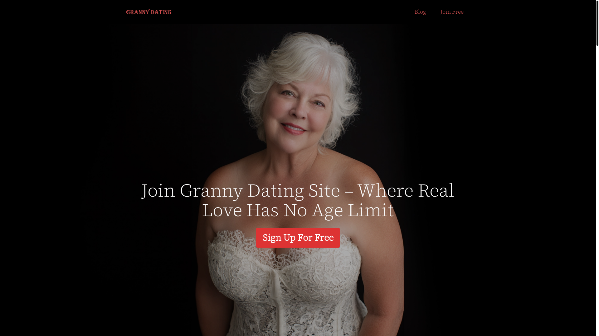 website screenshot of https://grannydatingsite.co.uk/
