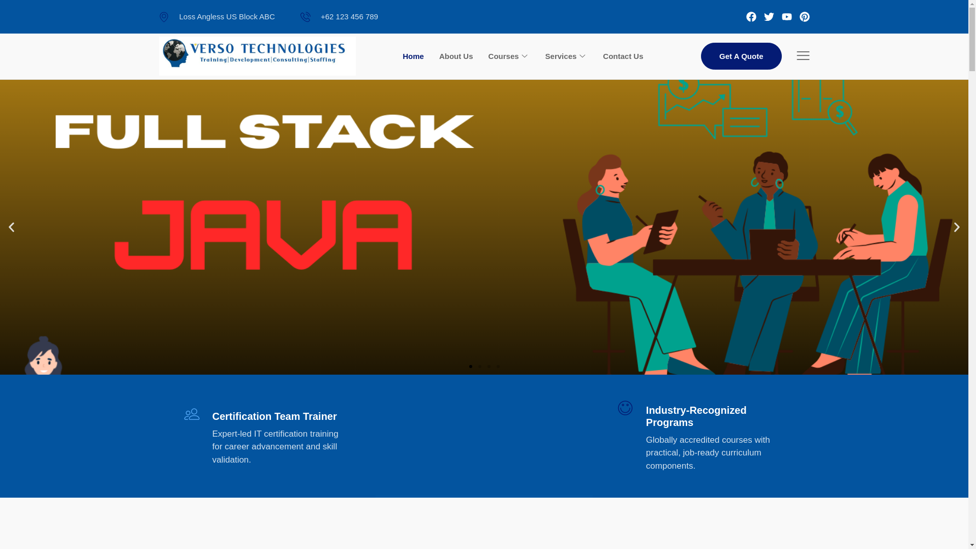 website screenshot of https://versotec.in/