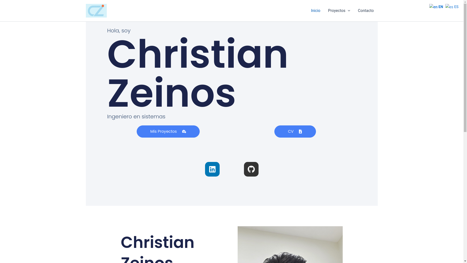 website screenshot of https://czeinos-personal-web.pages.dev/