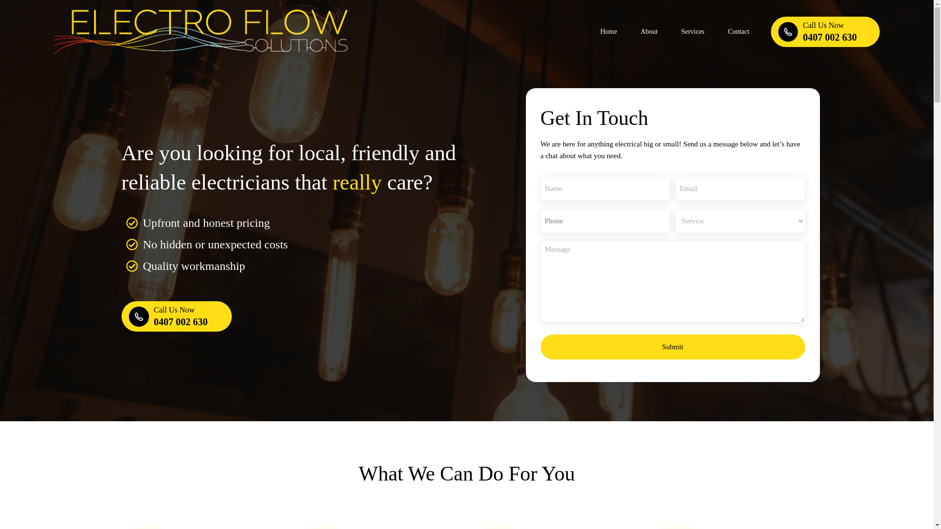 website screenshot of https://electroflowweb1.pages.dev/