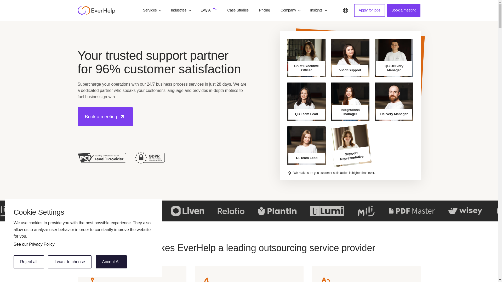 website screenshot of https://ever-help-cs.com/