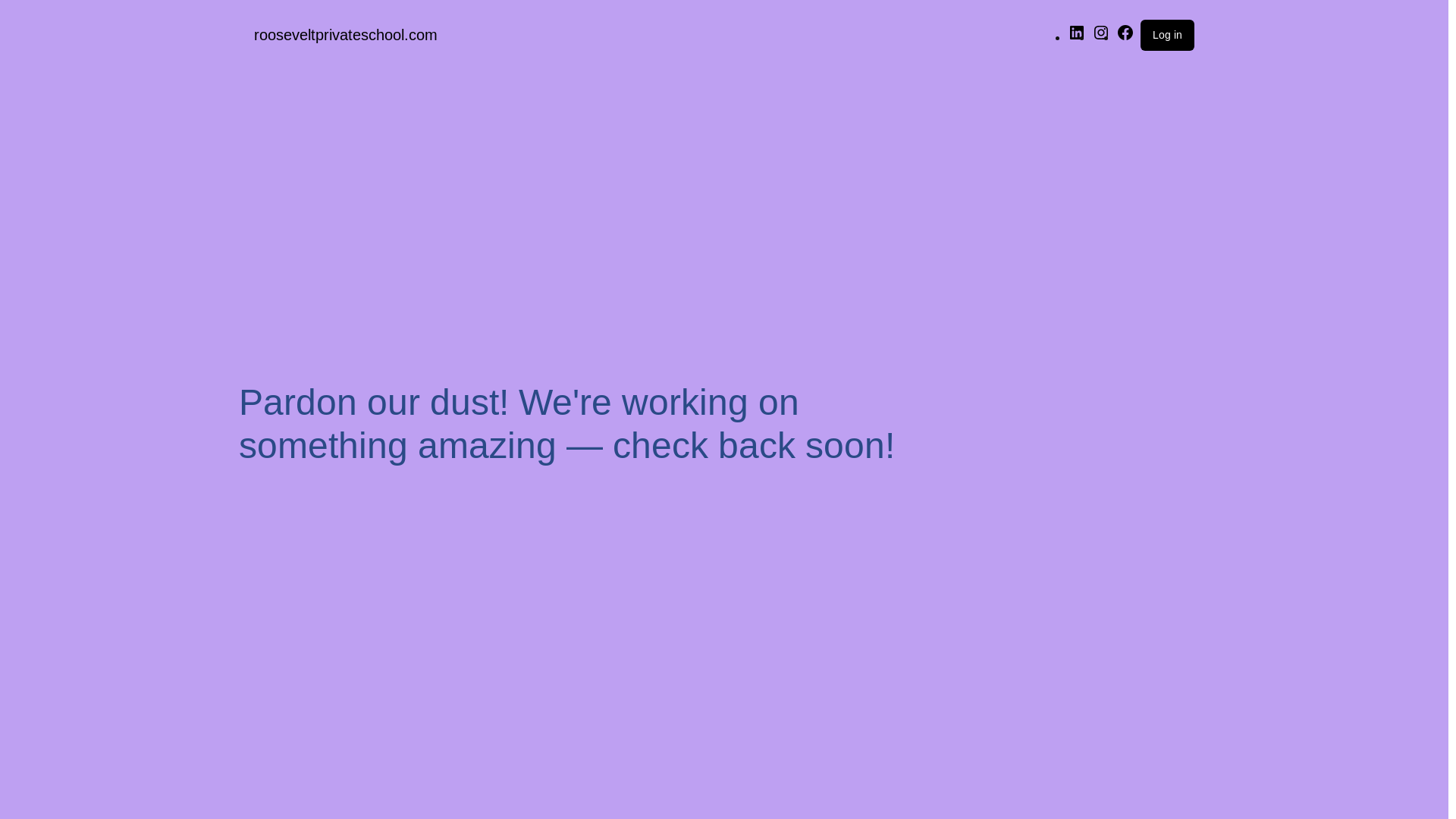 website screenshot of https://rooseveltprivateschool.com/