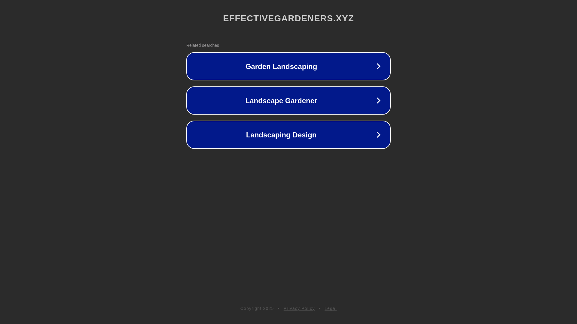 website screenshot of https://effectivegardeners.xyz/