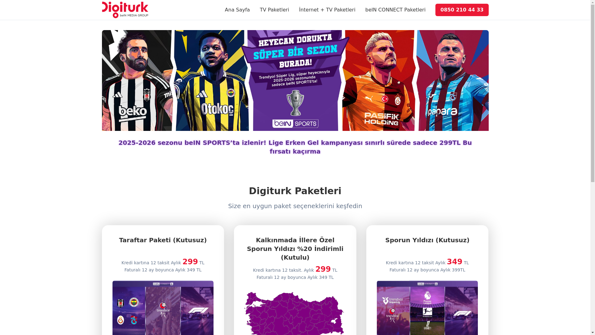 website screenshot of https://digiturk-satis-merkezi.pages.dev/