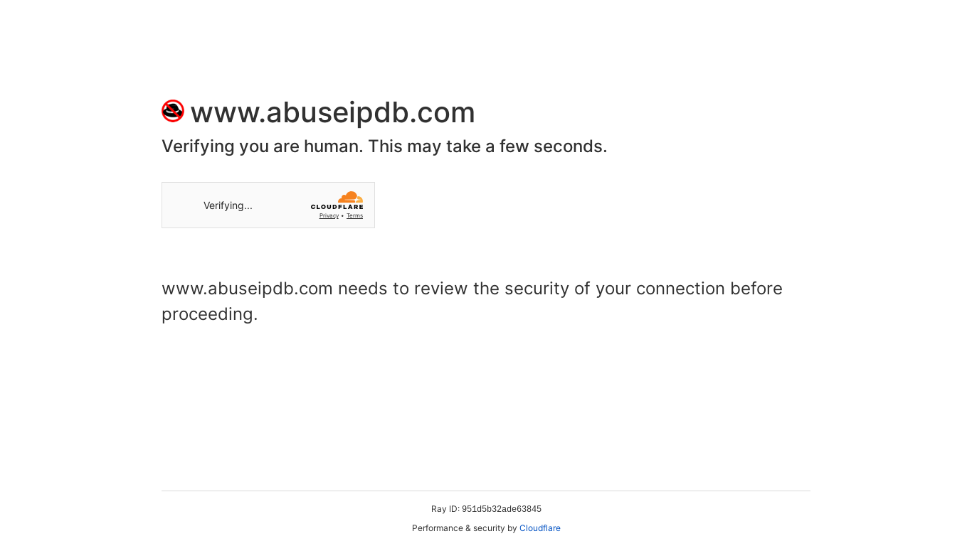 website screenshot of https://www.abuseipdb.com/check/57.153.165.27