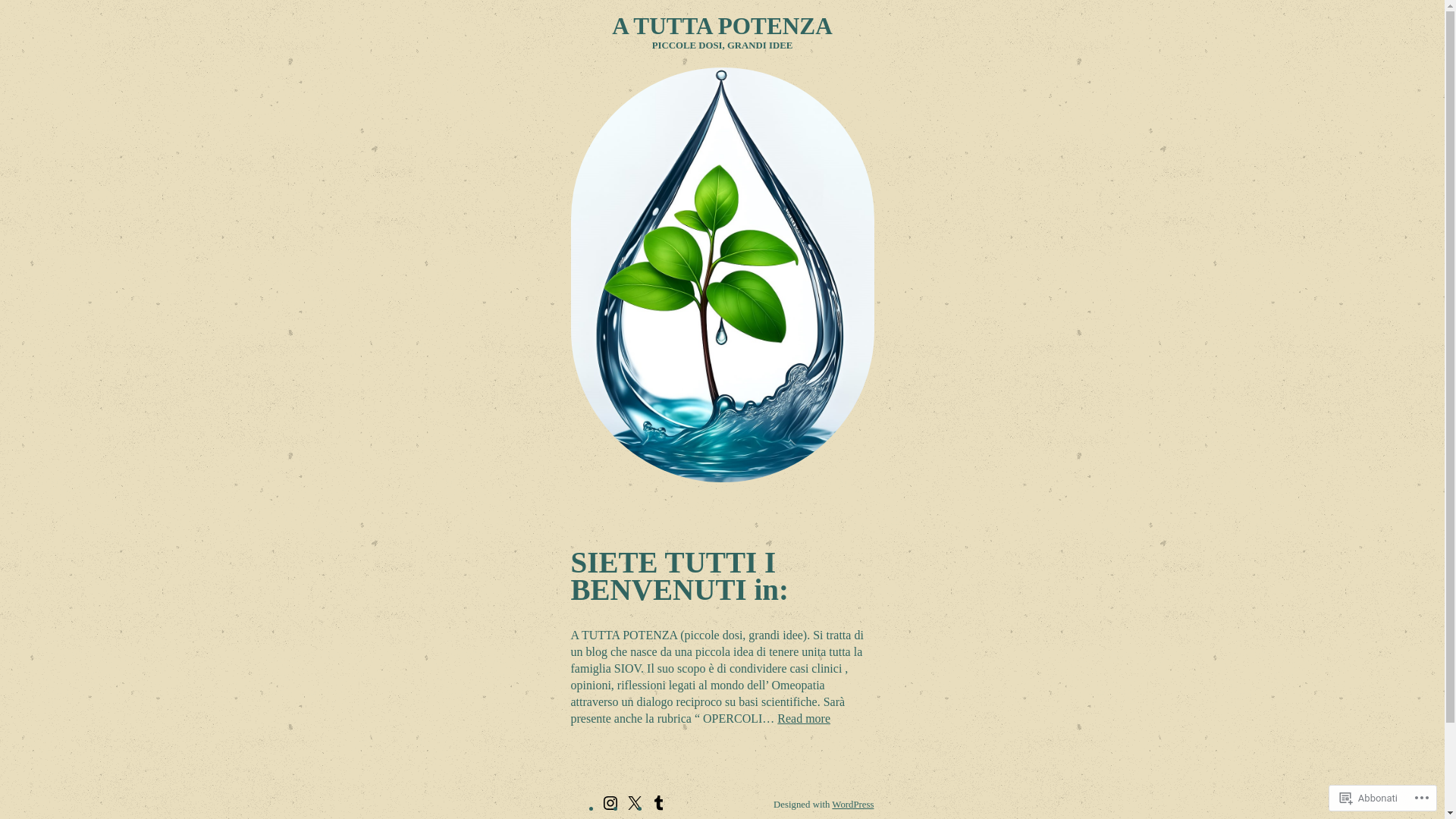 website screenshot of https://atuttapotenza.org/