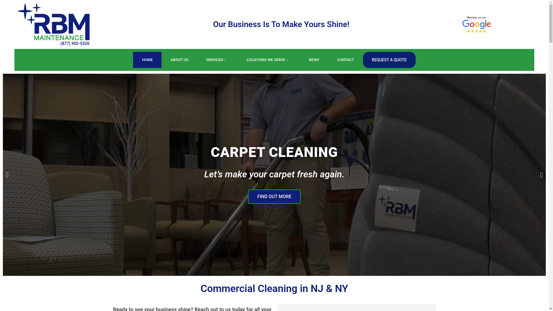 website screenshot of https://rbmmaintenanceservices.com/