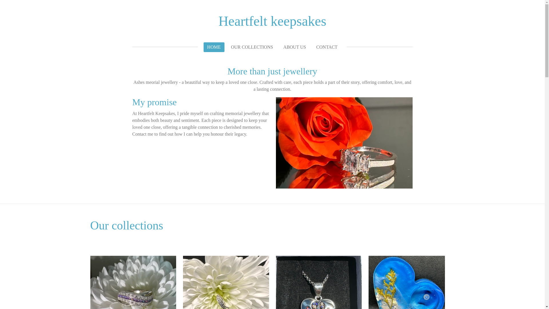 website screenshot of https://heartfeltkeepsakes.co.uk/