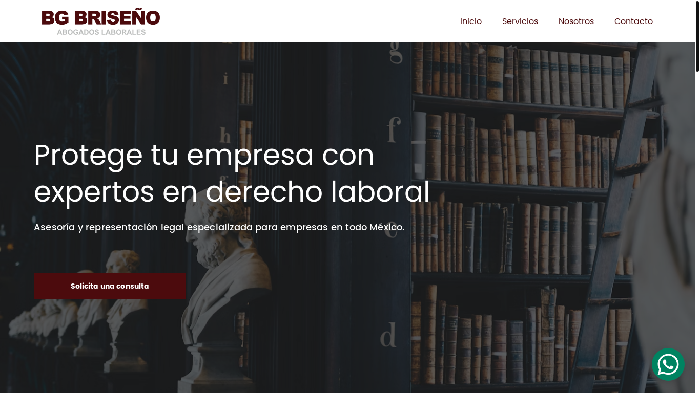 website screenshot of https://bglaborales.com.mx/