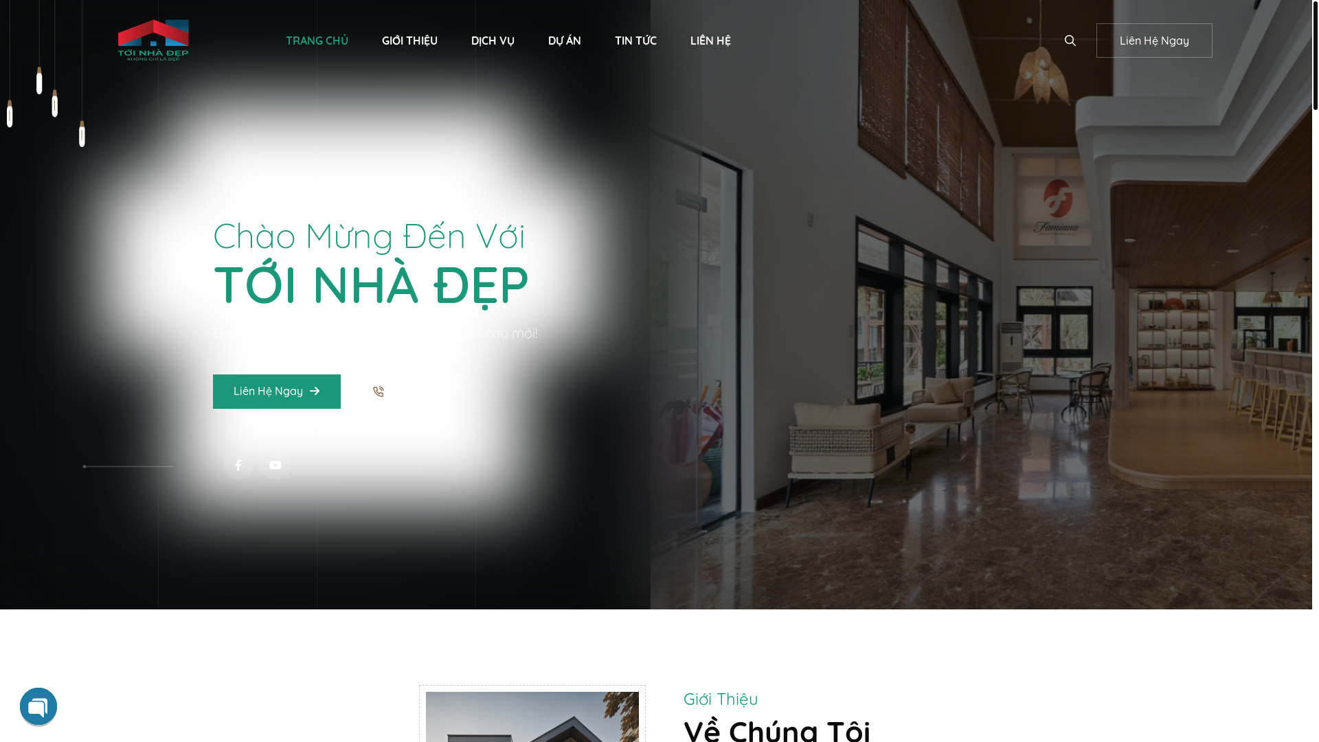 website screenshot of https://toinhadep.com/
