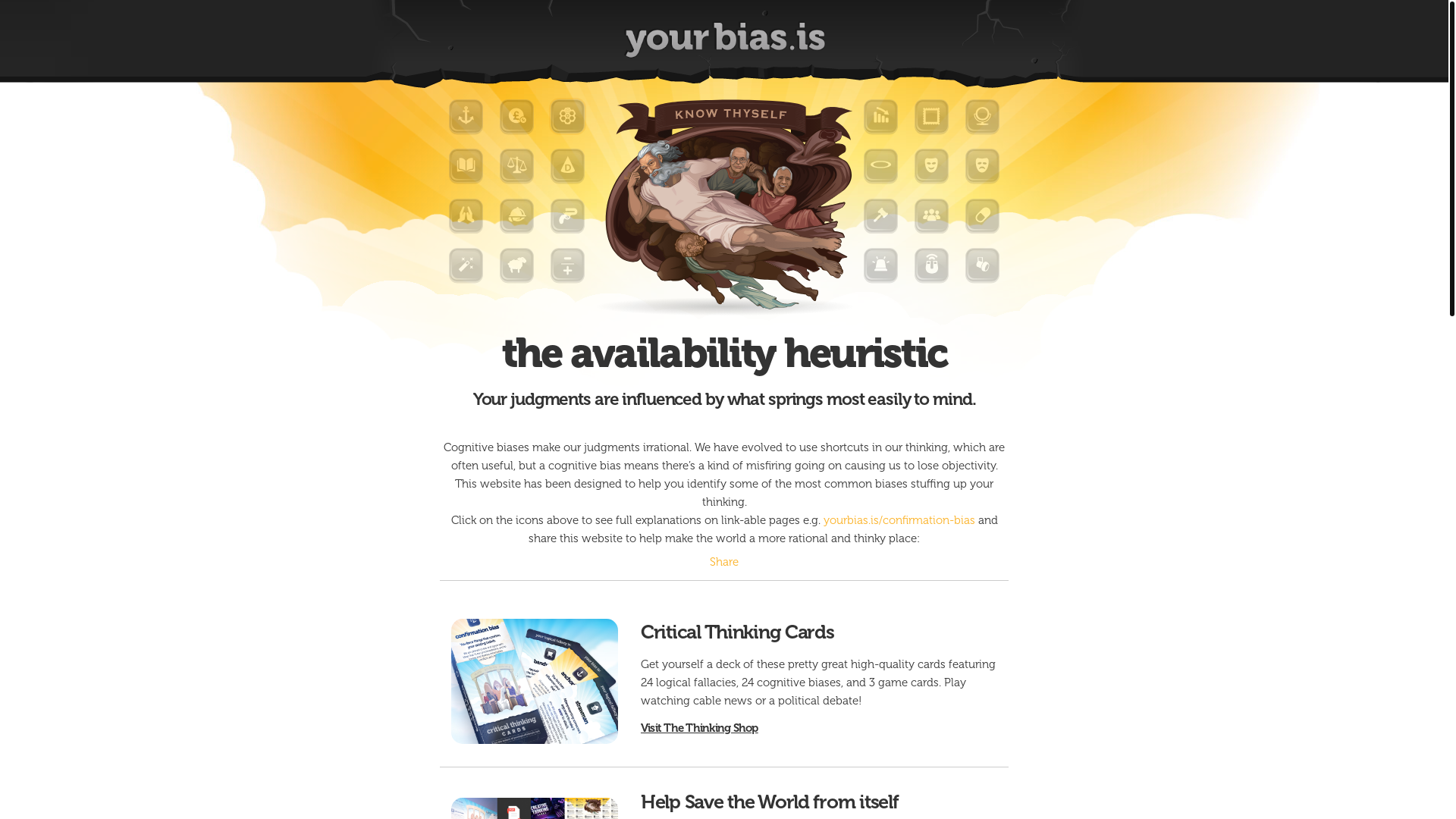 website screenshot of https://yourbias.is/