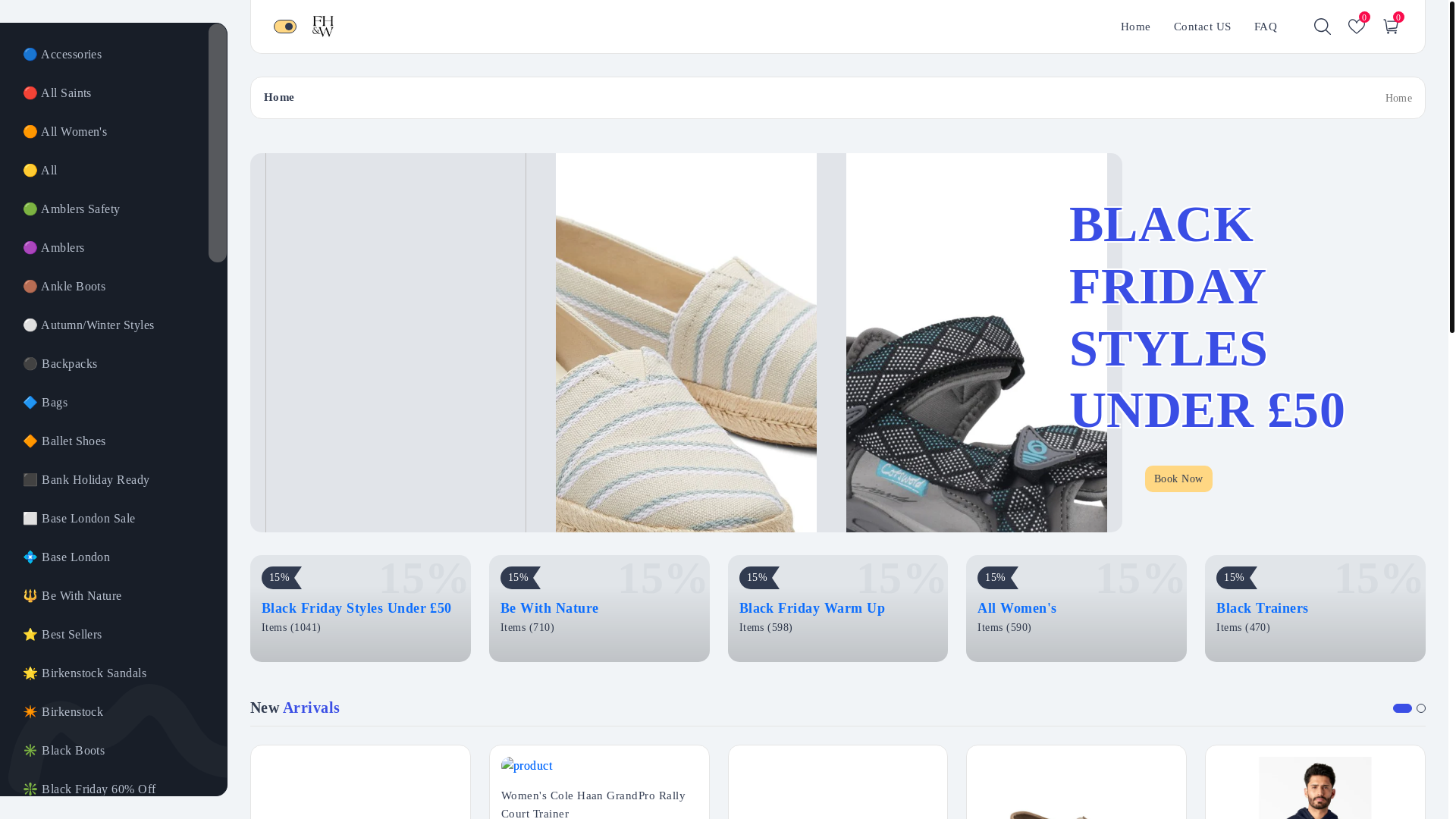 website screenshot of http://fhwbrandsu.shop/