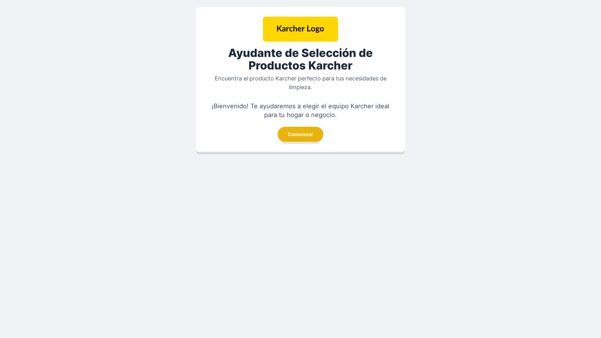 website screenshot of https://selector-karcher.pages.dev/