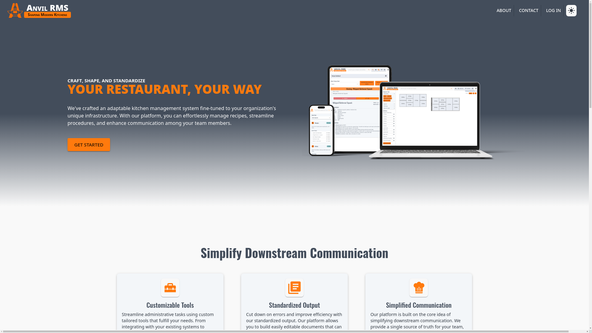website screenshot of https://recipebooker.pages.dev/