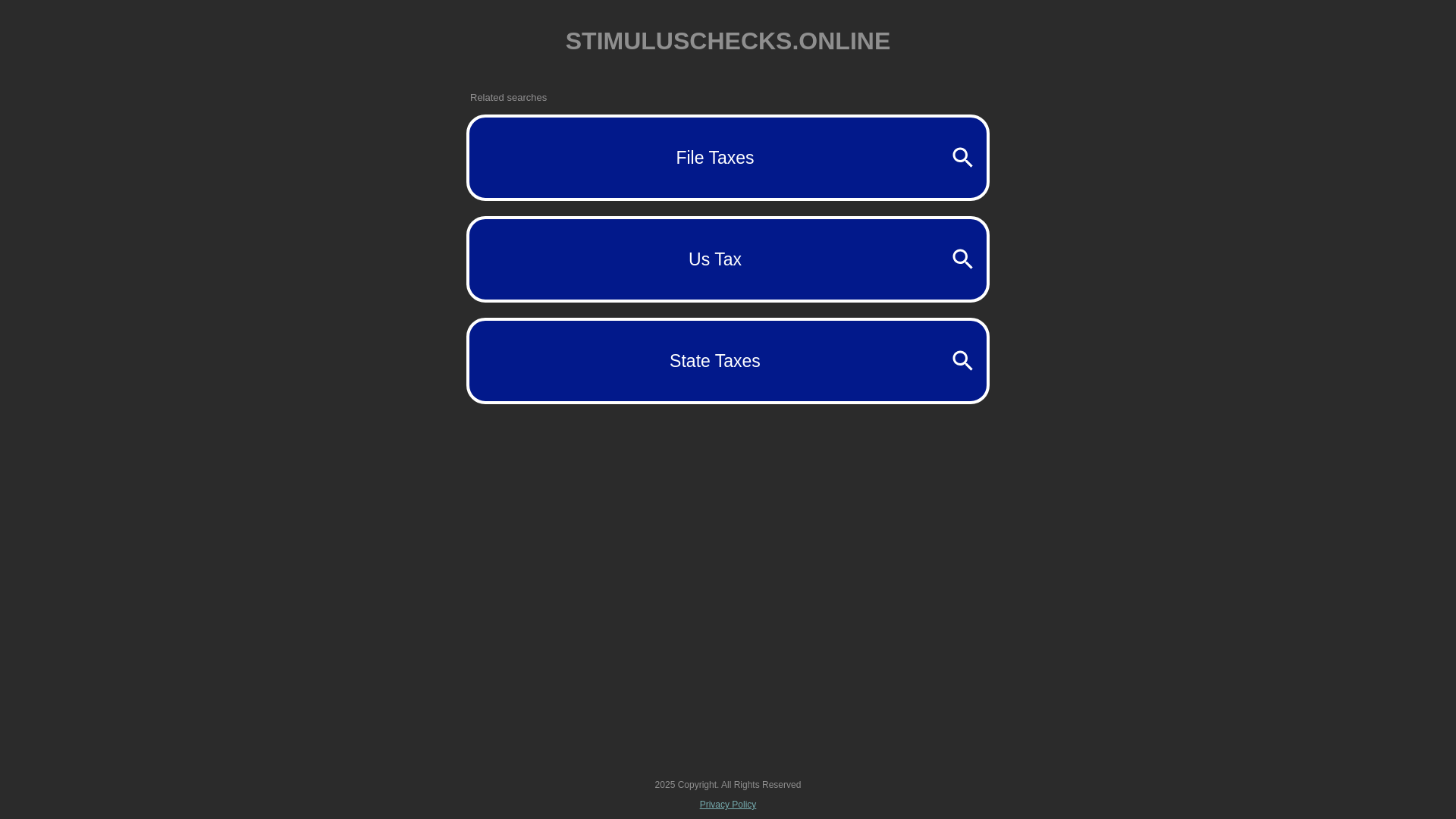 website screenshot of https://stimuluschecks.online/